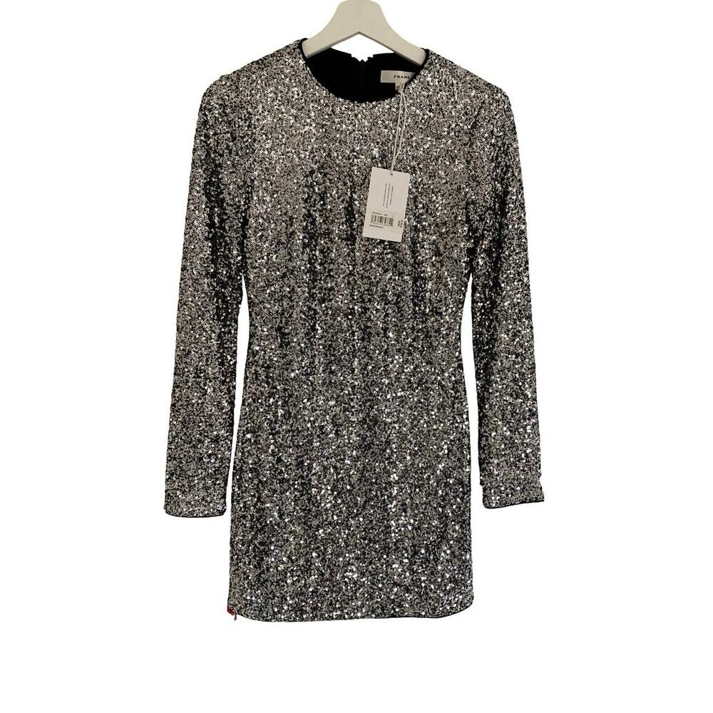$798 FRAME Sequined Bodycon Mini Dress NWT
